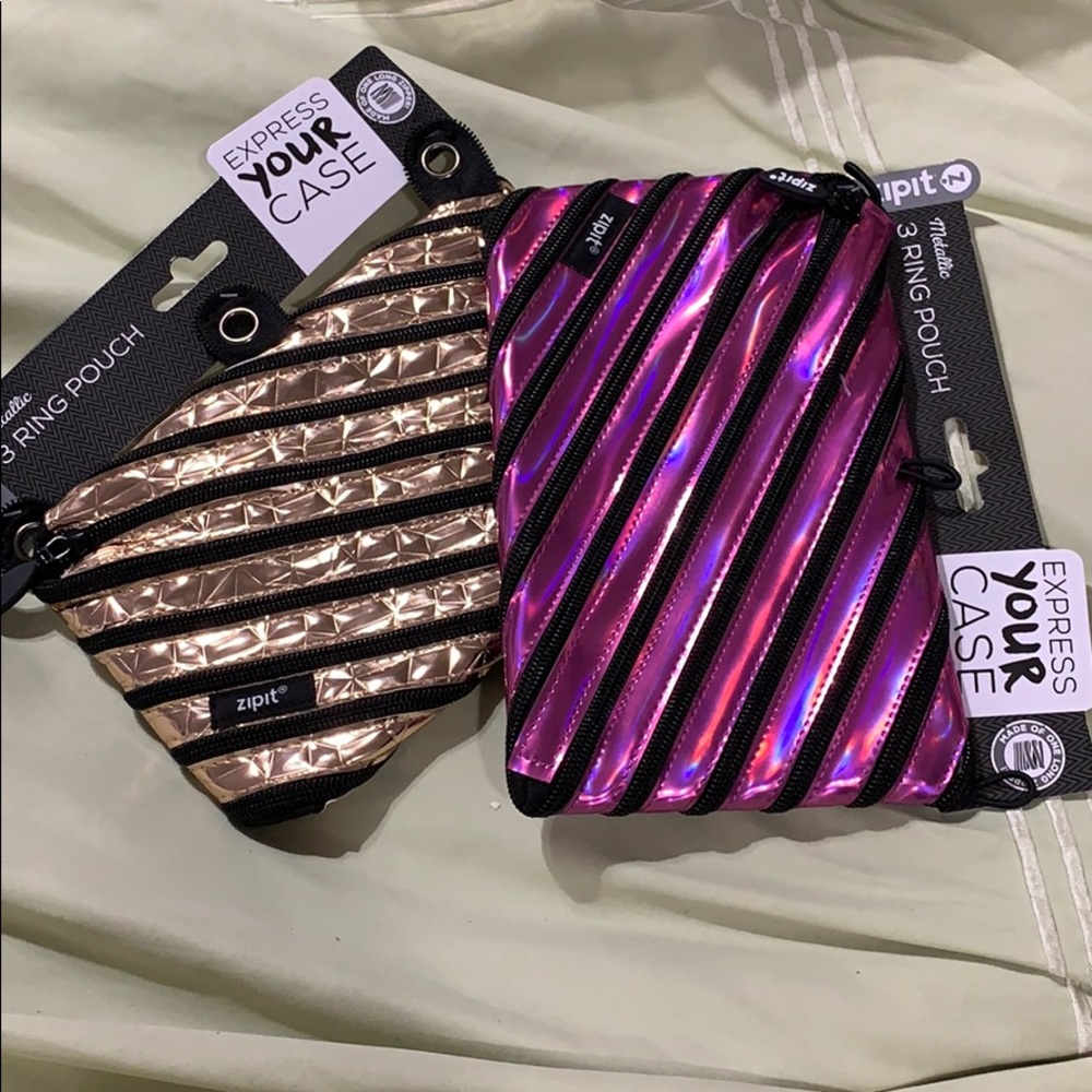 Golden Sunrise Zipper Pouch Set